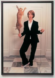 Sam Taylor-Wood, Self-portrait with dead hare, 2001.