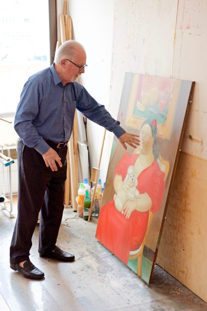 Botero: 'Ik krijg dit schilderij maar niet goed.' ©Marc Brester/AQM