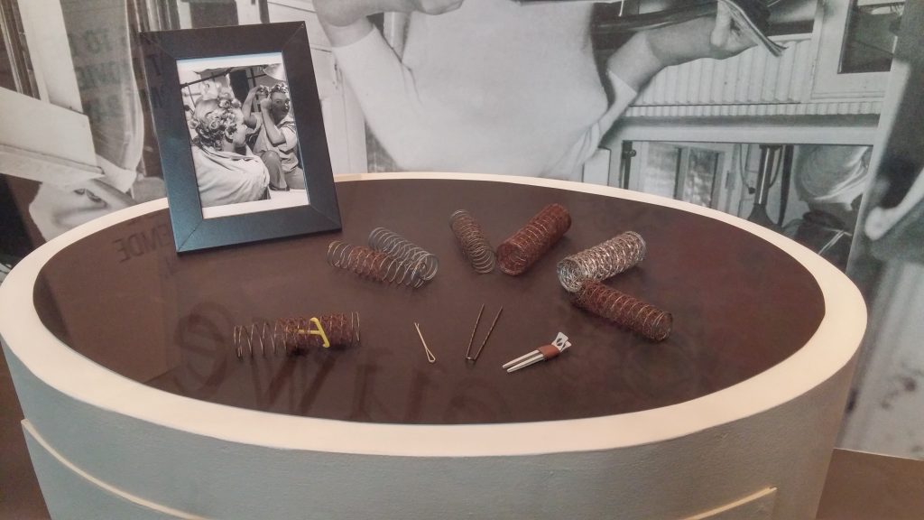 Marilyn Monroe's curlers. On display at The New Church. Owner: Ted Stampfer. 