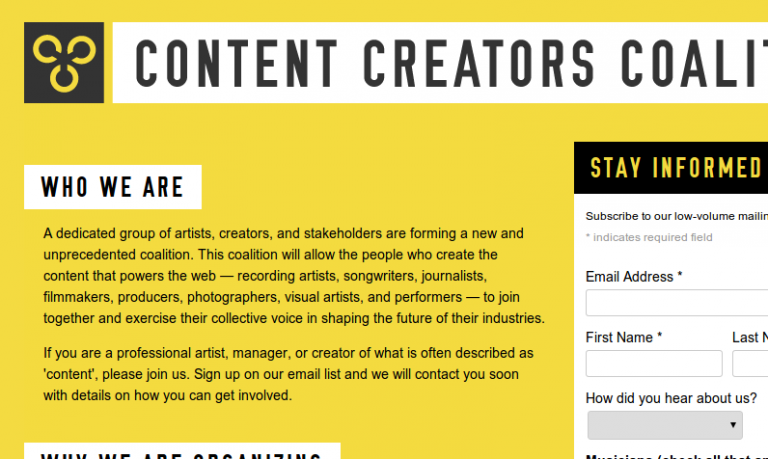'Content creators' will unite globally