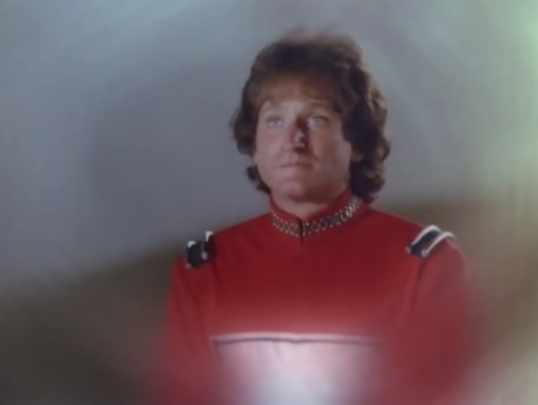 "Earth? Don' t enjoy it too much."  Robin Williams'  meesterschap al duidelijk in eerste minuut van carriere