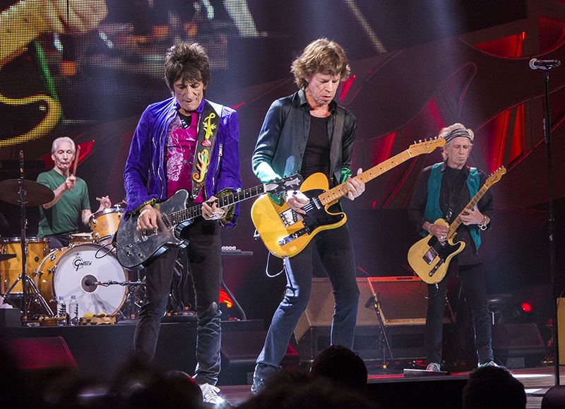 The Rolling Stones in Milwaukee in 2015. Foto Jim Pietryga, bron Wikimedia Commons