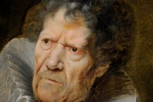 Cornelis de Vos, portret van Abraham Grapheus (detail, foto auteur)