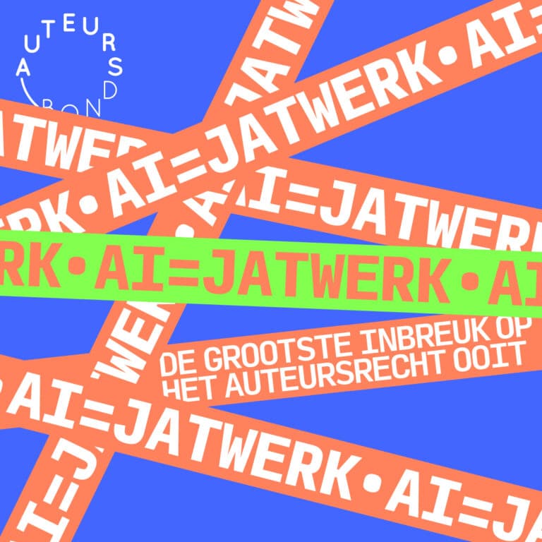 Auteurs komen in actie: AI = Jatwerk - Auteursbond lanceert campagne