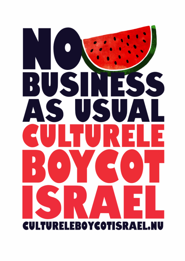 Meer dan 750 Nederlandse en Belgische kunstenaars en 250 culturele instellingen gaan over tot boycot Israël